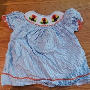 Thanksgiving smocked dress